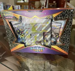 7x Pokemon Shining Fates Shiny Boltund Cramorant Eldegoss V Collection - SEALED - Image 2