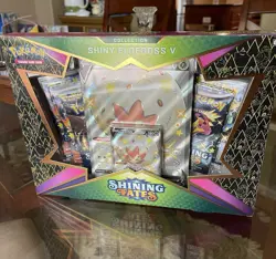 7x Pokemon Shining Fates Shiny Boltund Cramorant Eldegoss V Collection - SEALED - Image 4