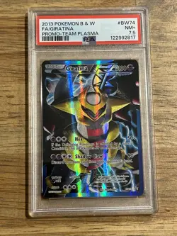 GRADED PSA 7.5 2013 Pokemon B & W FA/Giratina Promo-Team Plasma #BW74 - Image 1