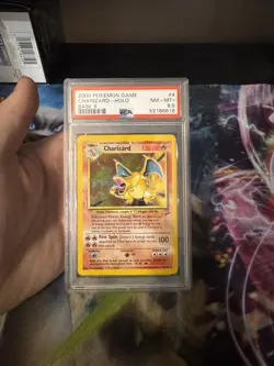 Pokemon 2000 Charizard 004/130 Base Set 2 Holo Rare Swirl - Image 1