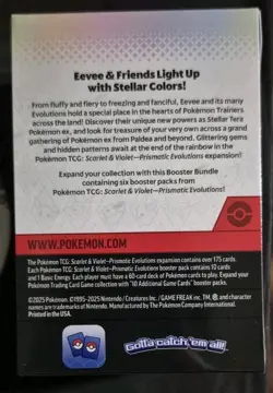 Pokemon TCG Scarlet & Violet Prismatic Evolutions Booster Bundle Factory Sealed - Image 3