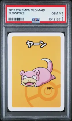 2019 POKEMON OLD MAID SLOWPOKE PSA 10 - Image 1