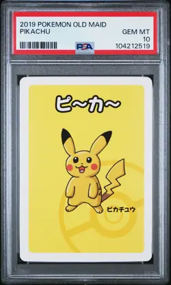 2019 POKEMON OLD MAID PIKACHU PSA 10 - Image 1