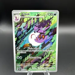 Pokemon TCG Arbok 176/162 Temporal Forces Holo Illustration Rare NM - 3 - Image 1