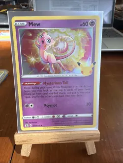 Pokemon Celebrations Mew Holo Rare Card 11/25 - Image 1