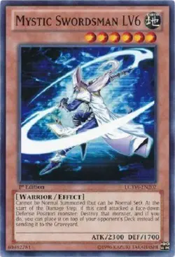 Yugioh Mystic Swordsman LV2 LV4 LV6 - 1st Edition NM - Free Holographic Card - Image 3