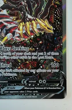 Giratina V Alt Art #186/196 SWSH Lost Origin Holo Pokemon Card TCG NM Ungraded - Image 3