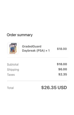 GradedGuard PSA daybreak Limited Edition Card Protector PRESALE CONFIRMED ORDER - Image 2