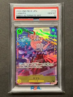 PSA 10 Yamato OP04-112 PRB-01 SR Alt Art One Piece Card THE BEST 2024 Japanese - Image 1