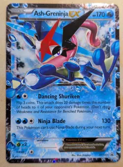 Pokemon TCG Ash-Greninja EX XY Black Star Promo XY133 Holo Card TCG Regular Size - Image 1