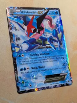 Pokemon TCG Ash-Greninja EX XY Black Star Promo XY133 Holo Card TCG Regular Size - Image 4