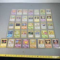 Vintage Pokemon Card Lot 1990s Base/Jungle/Fossil Mix 36 Cards WOTC Nintendo - Image 1