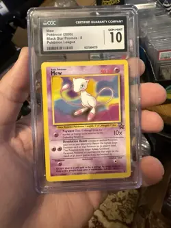 CGC 10 Mew 2000 Black Star Promos 8 Pokemon League Pokemon Card NON HOLO - Image 1