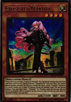EXOSISTER MARTHA HOLO YuGiOh YU GI OH Custom Anime Collectible Card - Image 1
