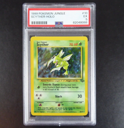 Jungle Set Scyther PSA 5 Holo Pokemon Card 10/64 1999 Graded Trading Card - Image 1
