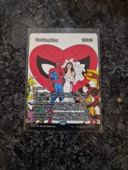 Wedding Ring Borderless Poster Non-foil NM Marvel Spiderman MTG MAGIC - Image 1