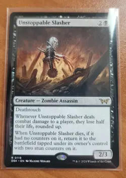 Magic MTG Unstoppable Slasher DSK 0119 Regular Rare - NM condition - Image 1