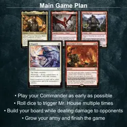 Mr. house President and CEO Magic Gathering Commander Dice Roll Fallout Deck EDH - Image 2