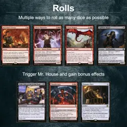 Mr. house President and CEO Magic Gathering Commander Dice Roll Fallout Deck EDH - Image 3