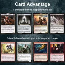 Mr. house President and CEO Magic Gathering Commander Dice Roll Fallout Deck EDH - Image 5