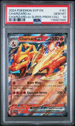 2024 POKEMON SVP EN-SV BLACK STAR PROMO #161 CHARIZARD EX PSA 10 - Image 1