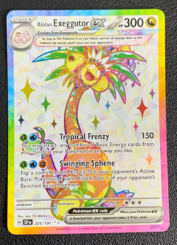 Alolan Exeggutor ex 225/191 Surging Sparks Full Art Ultra Rare Pokemon Card NM - Image 1