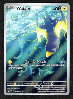 Wattrel IR 178/167 Twilight Masquerade Holo Full Art Pokemon Illustration NM - Image 1