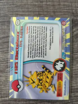 2000 Topps Pokemon TV Animation Series #125 Electrabuzz Foil Nm-mint - Image 2