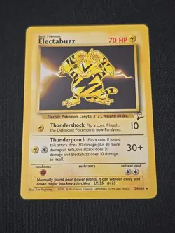 Electabuzz 024/130 Base Set 2 Regular Black Star Rare WOTC Pokemon TCG LP - Image 1