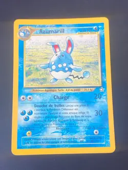 CARTE POKEMON AZUMARILL 2/111 FR HOLO SWIRL NEO GENESIS - TBE+ - Image 1