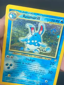 CARTE POKEMON AZUMARILL 2/111 FR HOLO SWIRL NEO GENESIS - TBE+ - Image 2