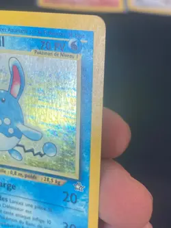CARTE POKEMON AZUMARILL 2/111 FR HOLO SWIRL NEO GENESIS - TBE+ - Image 4