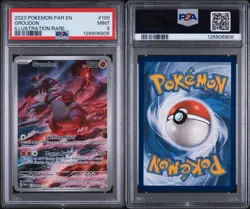 2023 POKEMON PAR EN-PARADOX RIFT ILLUSTRATION RARE #199 GROUDON PSA 9 - Image 3