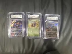 Five Random CGC Graded Pokemon Slabs / Vintage & New / All Grades Not The Same - Image 3