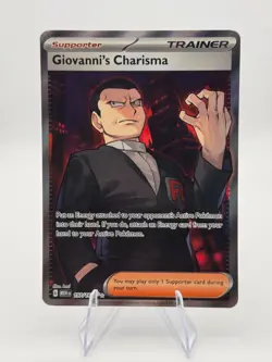 Giovanni's Charisma 197/165 Full Art SR Pokemon 151 English - Image 1