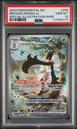 2023 POKEMON PAL EN-PALDEA EVOLVED #256 MEOWSCARADA EX PSA 10 - Image 1