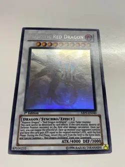 USA Seller Yugioh MAJESTIC RED DRAGON GHOST RARE 1st Edition ABPF-EN040 NM - Image 2