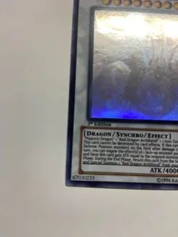 USA Seller Yugioh MAJESTIC RED DRAGON GHOST RARE 1st Edition ABPF-EN040 NM - Image 4