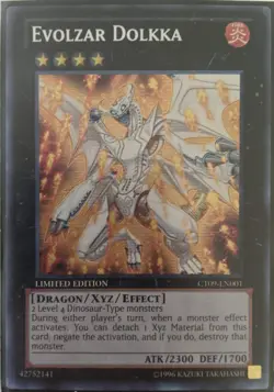 YuGiOh Evolzar Dolkka Secret Rare CT09-EN001 - Image 1