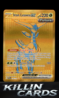 Iron Leaves ex 176/131 Pokemon Hyper Rare SV: Prismatic Evolutions Card NM - Image 1