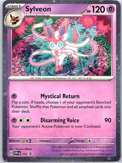 Sylveon - (Cosmos Holo) SVP 172 Holo Scarlet & Violet Promo - Pokemon Card - NM - Image 1