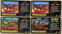 1996 Dino Hunt WideVision Dinosaur Cards Lot Of 8 Megalosaurus Mosasaurus - Image 2