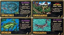 1996 Dino Hunt WideVision Dinosaur Cards Lot Of 8 Megalosaurus Mosasaurus - Image 3