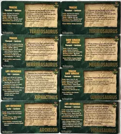 1996 Dino Hunt WideVision Dinosaur Cards Lot Of 8 Megalosaurus Mosasaurus - Image 4