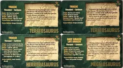 1996 Dino Hunt WideVision Dinosaur Cards Lot Of 8 Megalosaurus Mosasaurus - Image 5