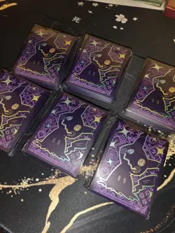 65 Ct Mimikyu Paldean Fates ETB Pokemon Card Sleeves New Sealed - Image 1