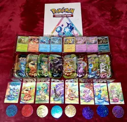 Pokemon Prismatic Evolutions Eeveelutions Costco Tins Promo cards Coins NO PACKS - Image 1