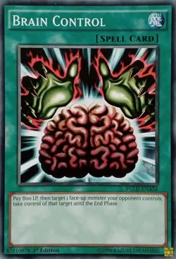 YGLD-ENA26 BRAIN CONTROL COMMON 1ST EDITION YuGiOh CARD - Image 1