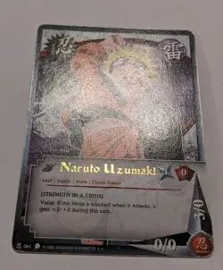 Naruto Uzumaki 061 Gold Foil Text Shonen Jump's Naruto CCG Card - Image 2