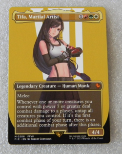 FINAL FANTASY MTG TIFA, MARTIAL ARTIST #206 (Borderless) EXMT NON FOIL - Image 1